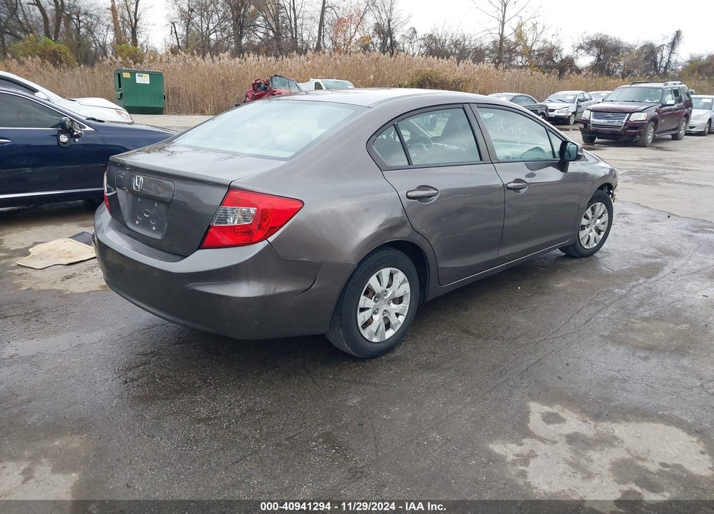 2012 HONDA CIVIC LX VIN: 19XFB2F56CE373879