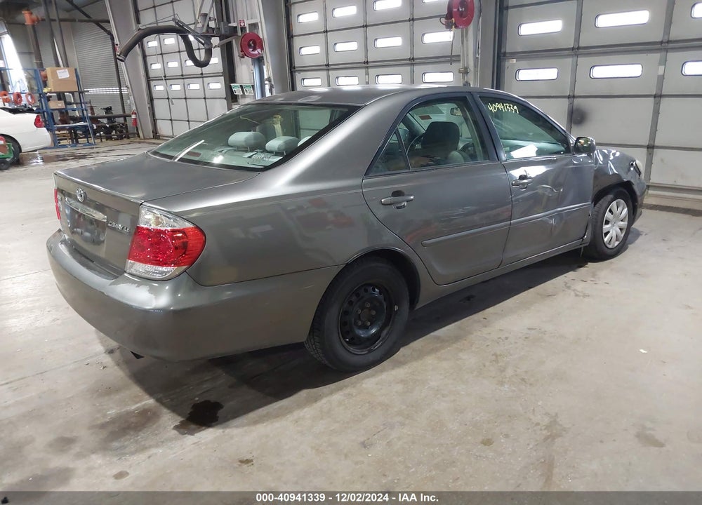 2005 TOYOTA CAMRY LE VIN: 4T1BE32K45U507554