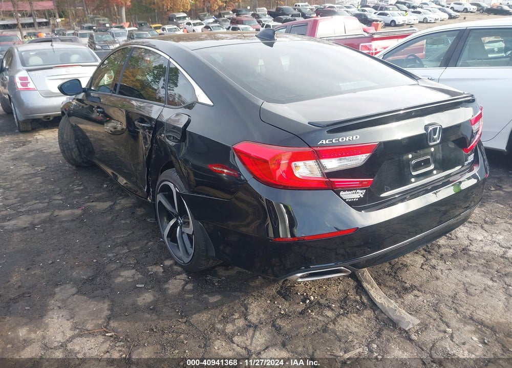 2022 HONDA ACCORD SPORT 2.0T VIN: 1HGCV2F3XNA000604