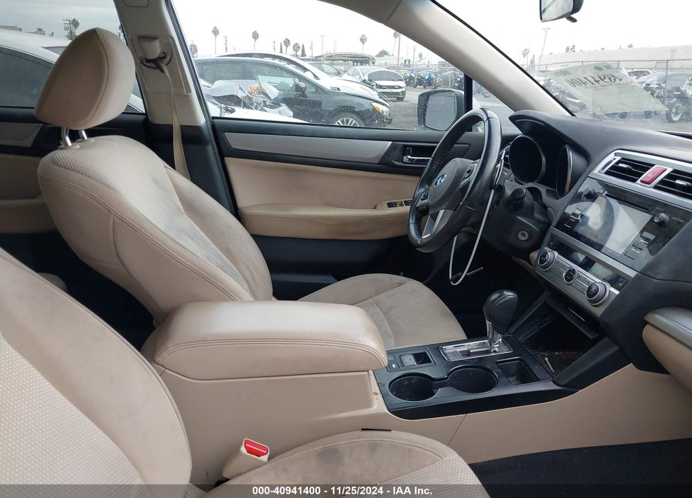 2016 SUBARU OUTBACK 2.5I PREMIUM VIN: 4S4BSACCXG3334006