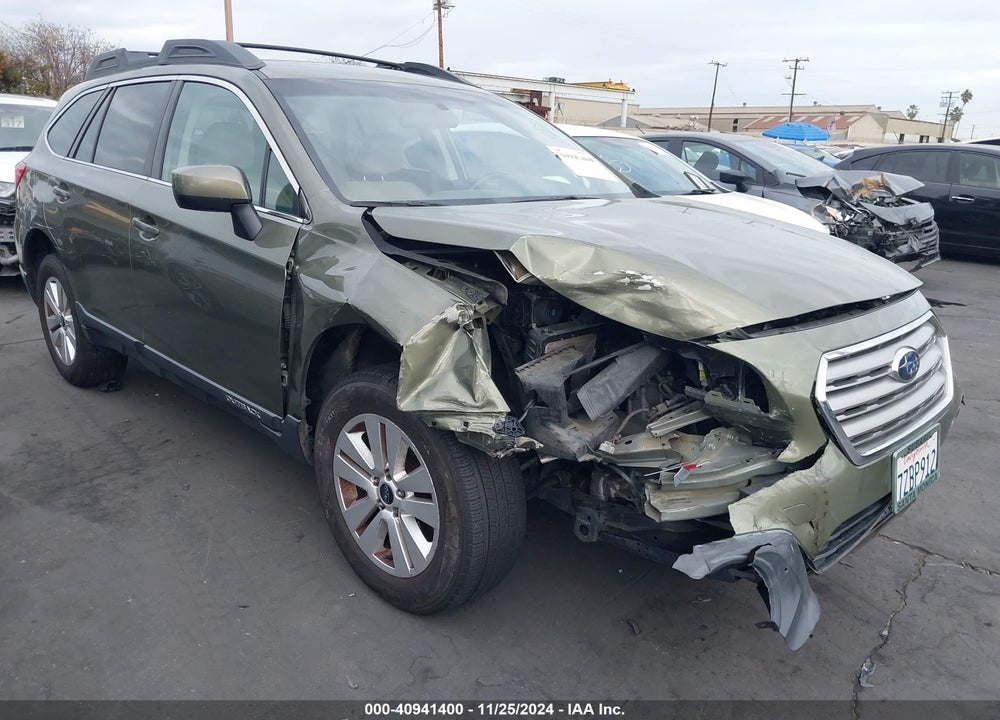 2016 SUBARU OUTBACK 2.5I PREMIUM VIN: 4S4BSACCXG3334006
