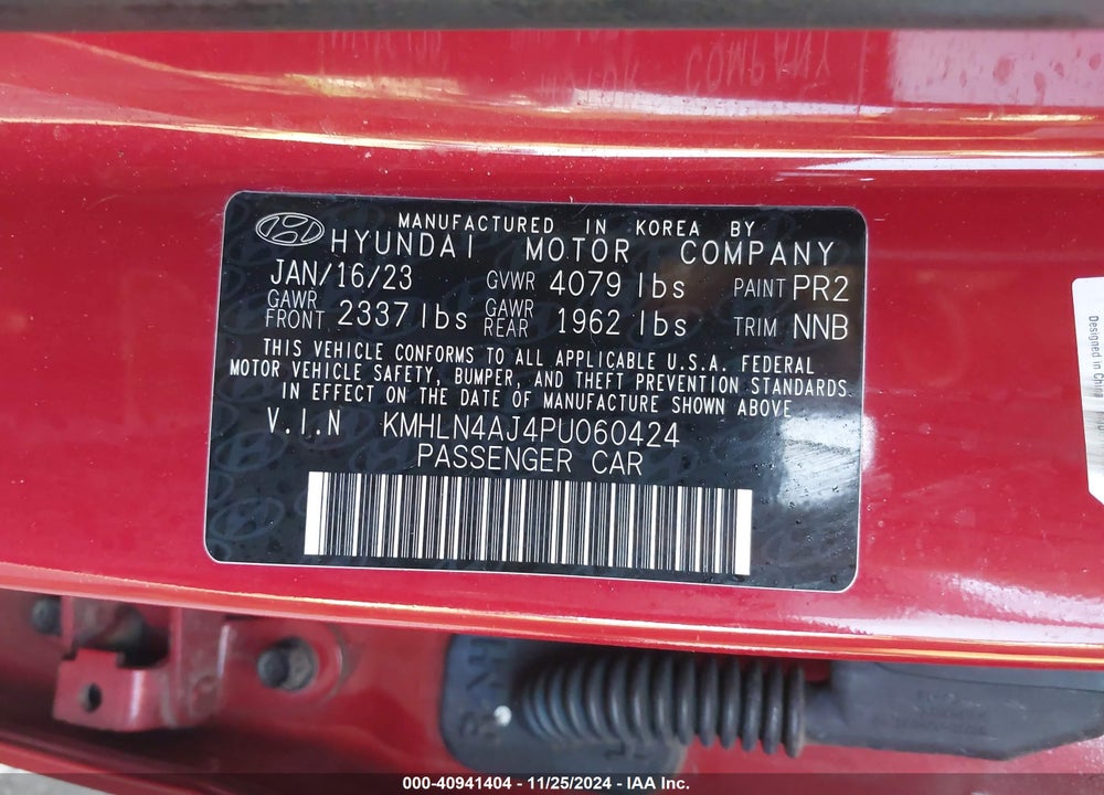 2023 HYUNDAI ELANTRA VIN: KMHLN4AJ4PU060424