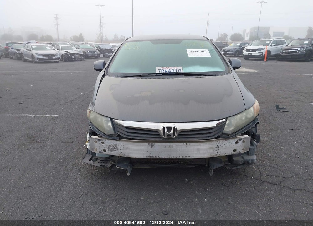 2012 HONDA CIVIC LX VIN: 2HGFB2F55CH611808