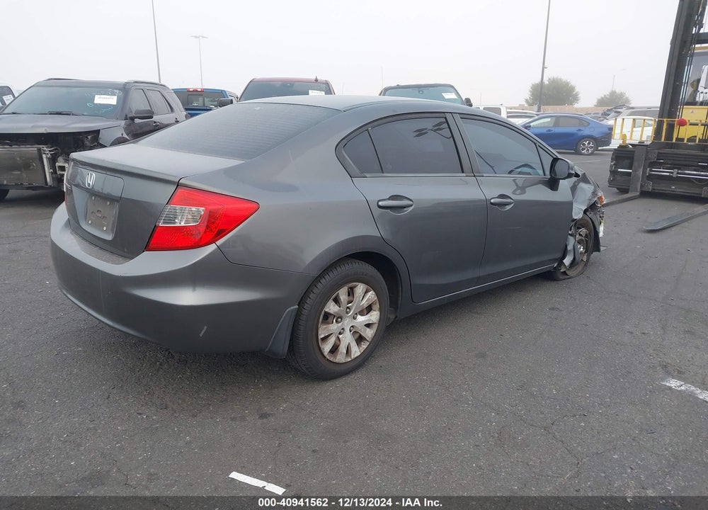 2012 HONDA CIVIC LX VIN: 2HGFB2F55CH611808