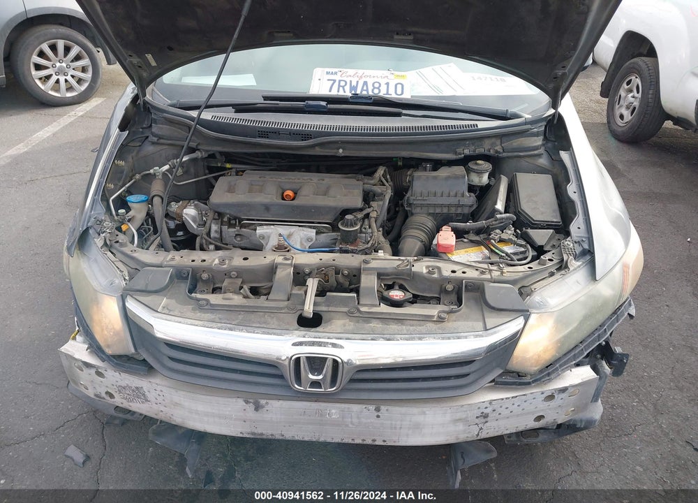 2012 HONDA CIVIC LX VIN: 2HGFB2F55CH611808