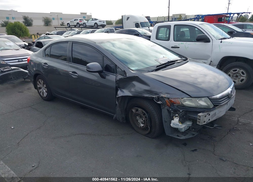 2012 HONDA CIVIC LX VIN: 2HGFB2F55CH611808