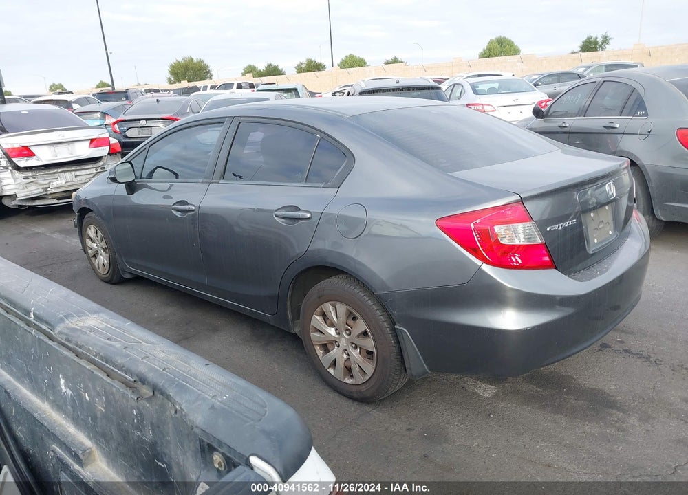 2012 HONDA CIVIC LX VIN: 2HGFB2F55CH611808