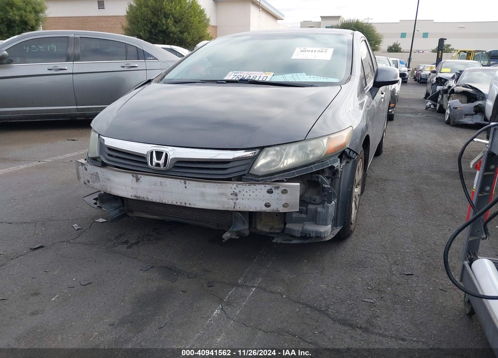 2012 HONDA CIVIC LX VIN: 2HGFB2F55CH611808