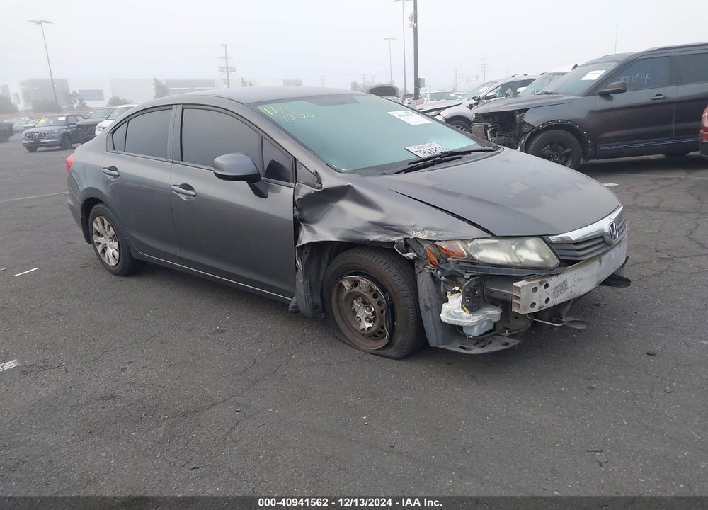 2012 HONDA CIVIC LX VIN: 2HGFB2F55CH611808