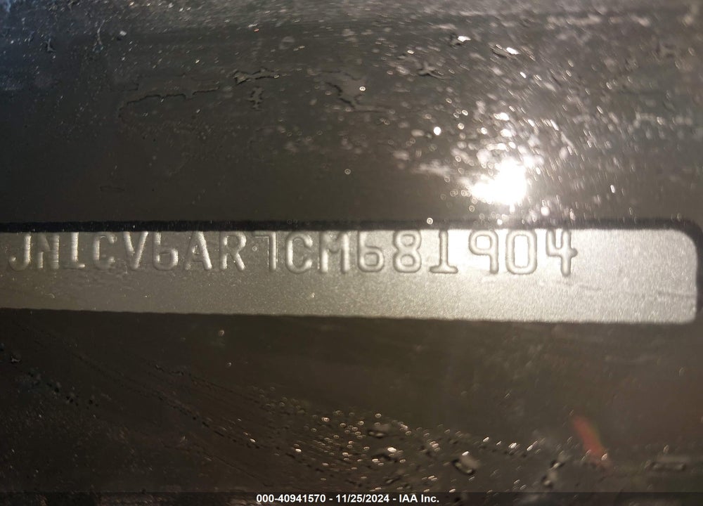 2012 INFINITI G37X VIN: JN1CV6AR7CM681904