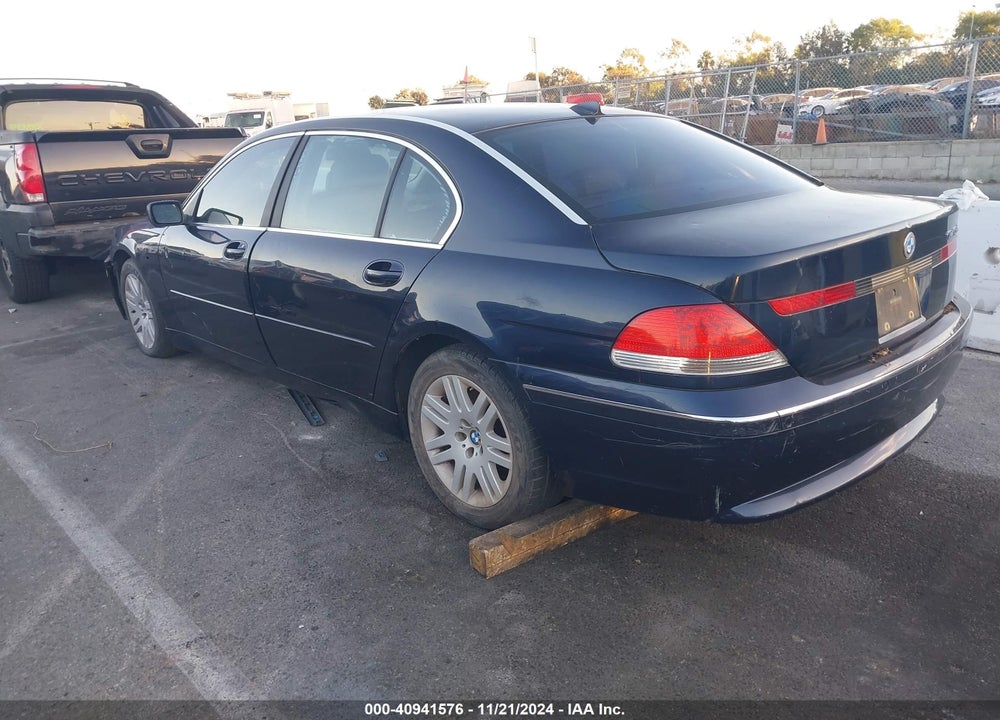 2003 BMW 745LI VIN: WBAGN63423DR15833