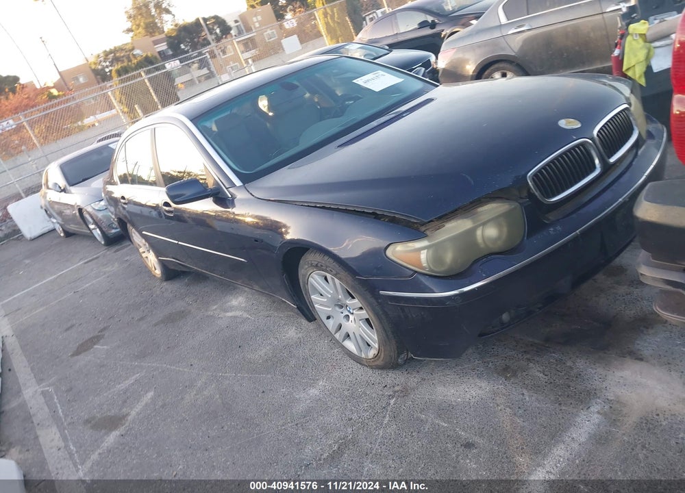 2003 BMW 745LI VIN: WBAGN63423DR15833