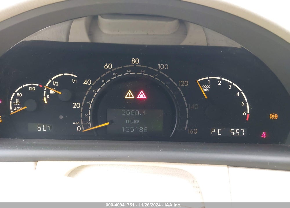 2006 MERCEDES-BENZ CL 500 VIN: WDBPJ75J16A047724