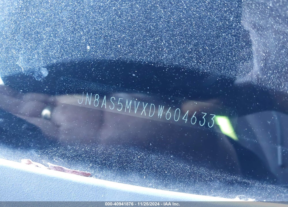 2013 NISSAN ROGUE SV VIN: JN8AS5MVXDW604633