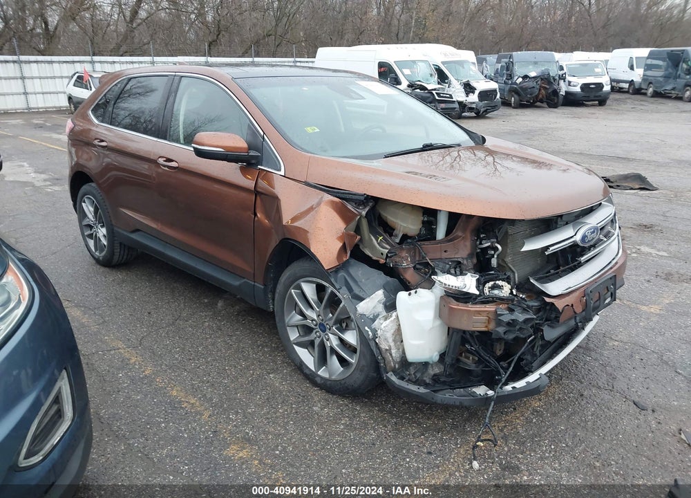 2017 FORD EDGE TITANIUM VIN: 2FMPK4K97HBB02901