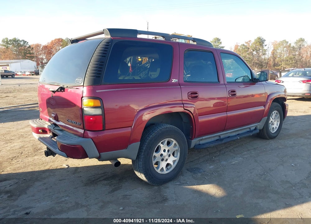 2004 CHEVROLET TAHOE Z71 VIN: 1GNEK13T84R174001