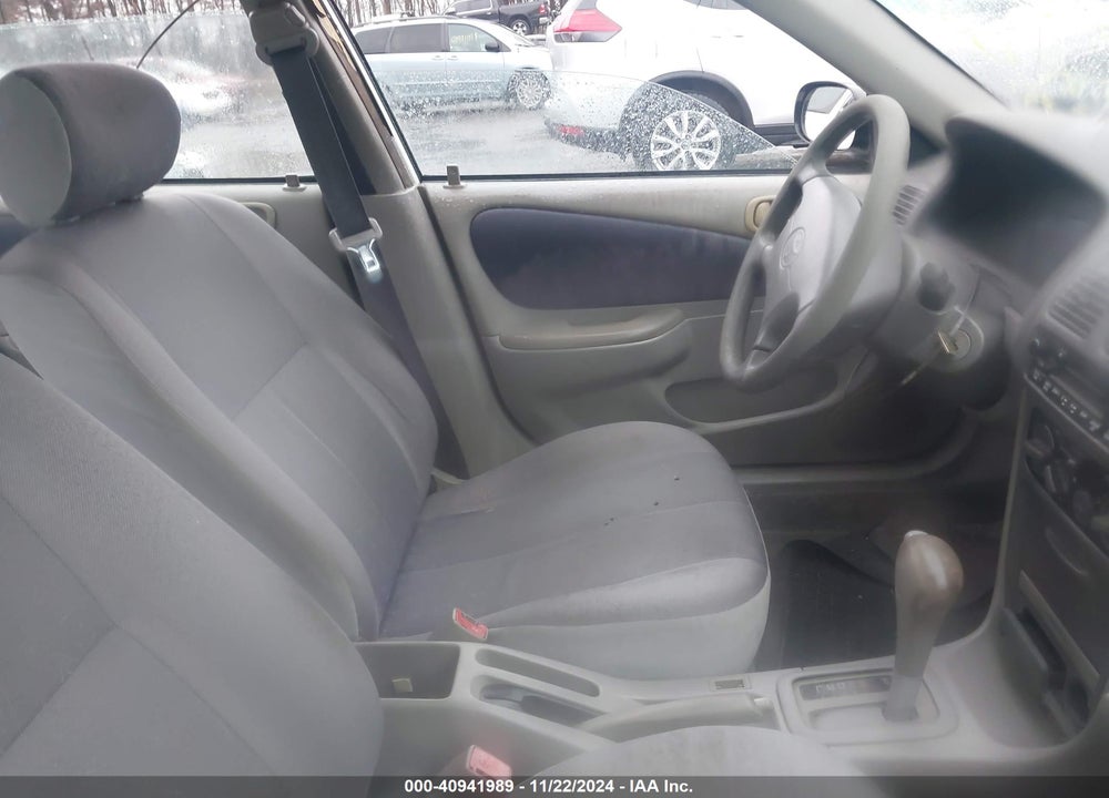 2000 TOYOTA COROLLA VE VIN: 2T1BR12E1YC299092