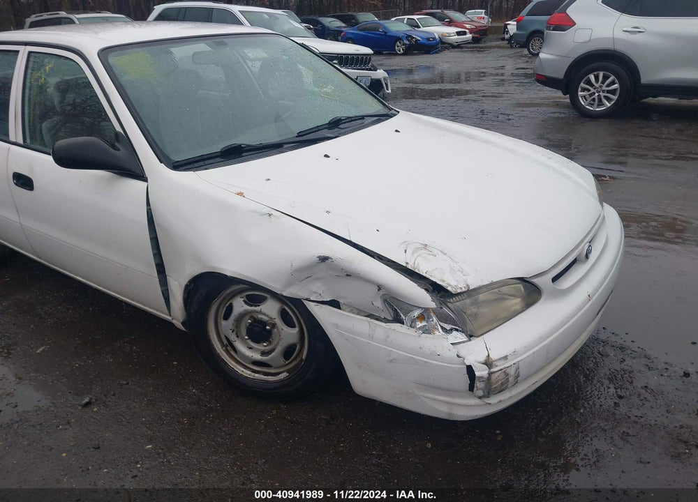 2000 TOYOTA COROLLA VE VIN: 2T1BR12E1YC299092