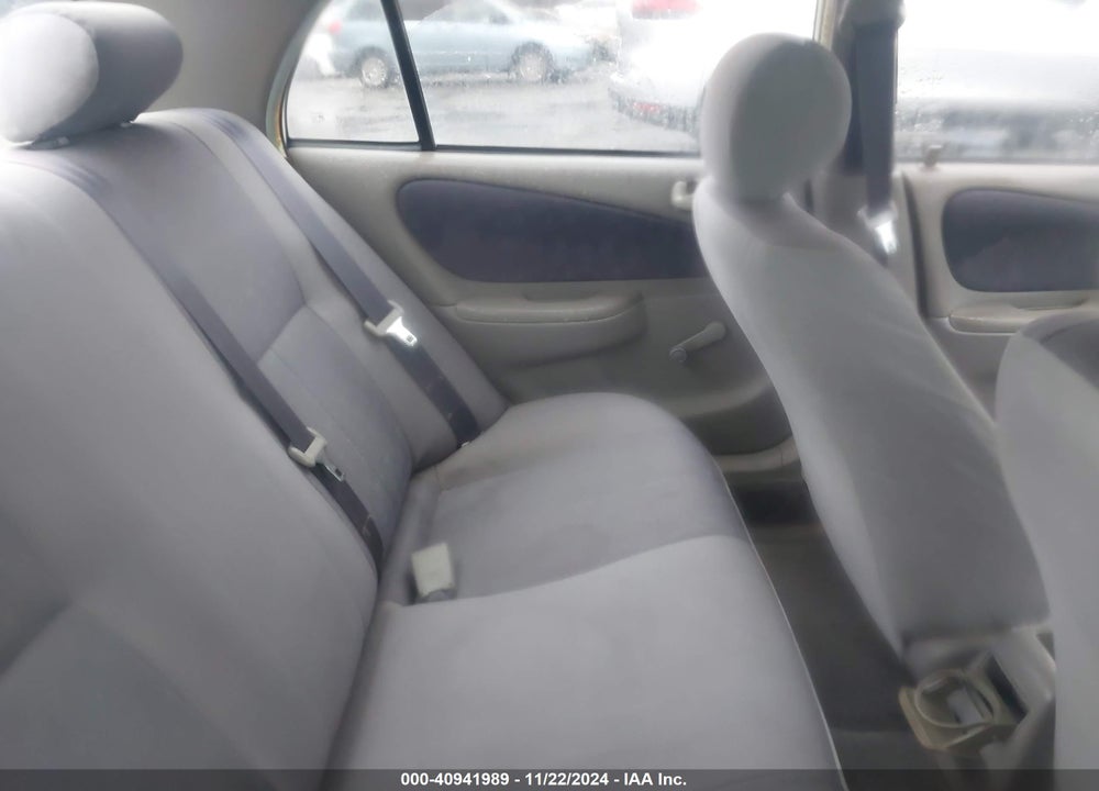 2000 TOYOTA COROLLA VE VIN: 2T1BR12E1YC299092