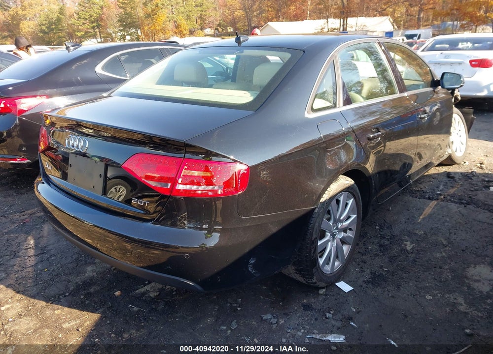 2011 AUDI A4 2.0T PREMIUM VIN: WAUEFAFLXBN033781