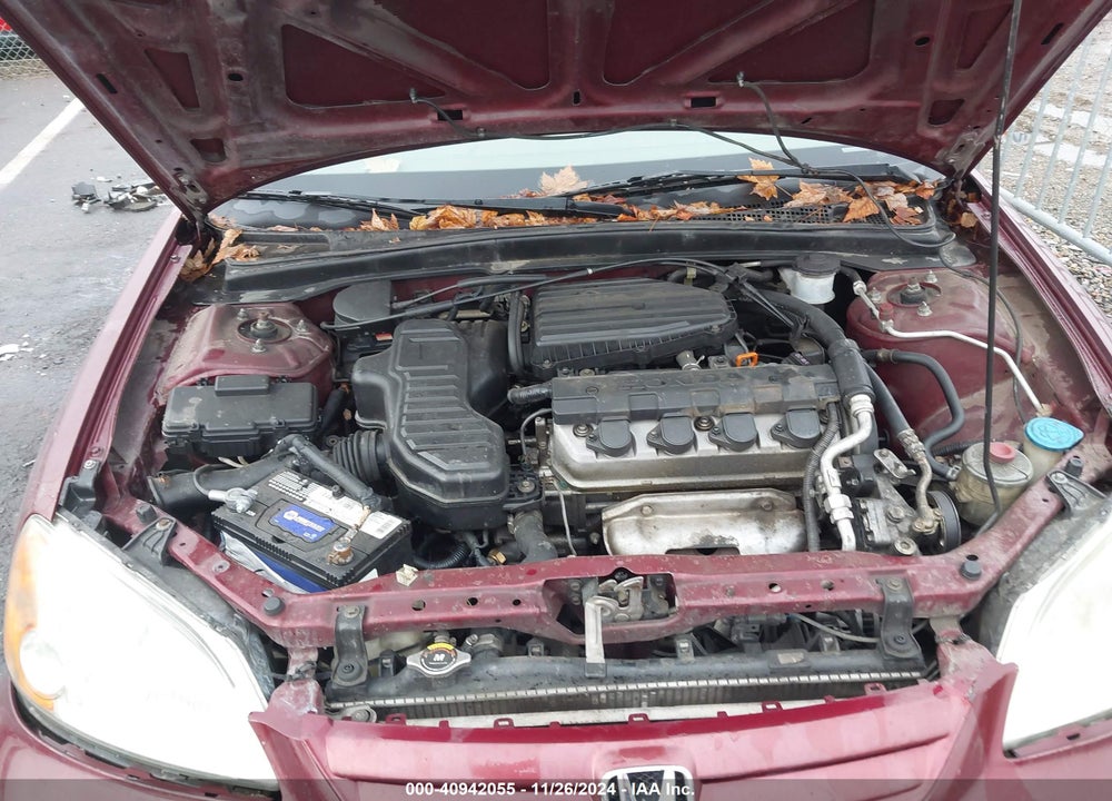 2002 HONDA CIVIC LX VIN: 2HGES16582H535621
