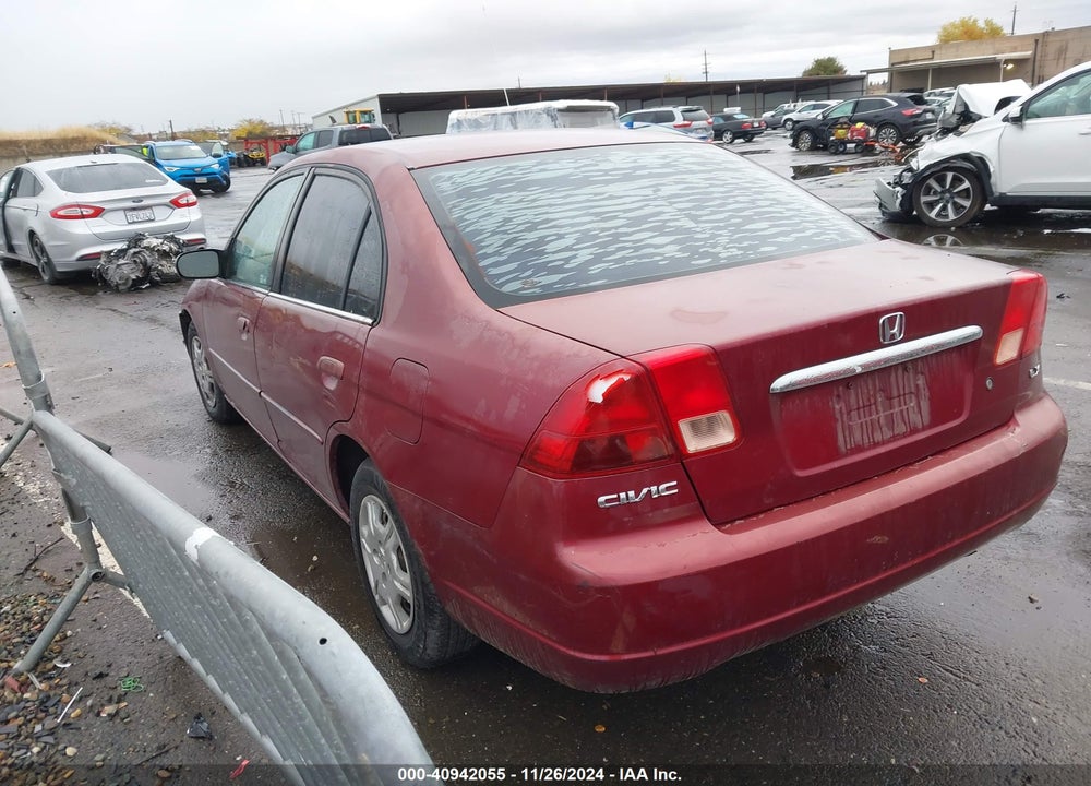 2002 HONDA CIVIC LX VIN: 2HGES16582H535621