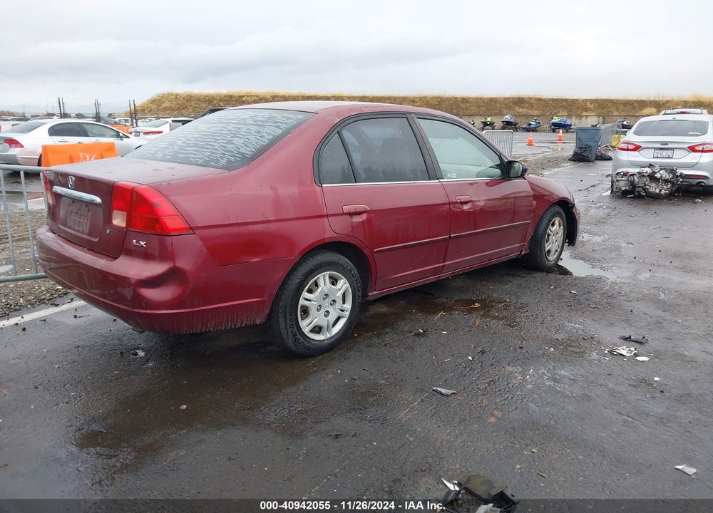 2002 HONDA CIVIC LX VIN: 2HGES16582H535621