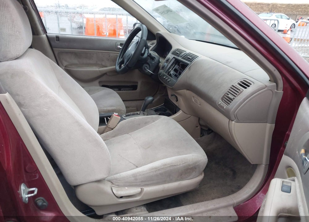 2002 HONDA CIVIC LX VIN: 2HGES16582H535621