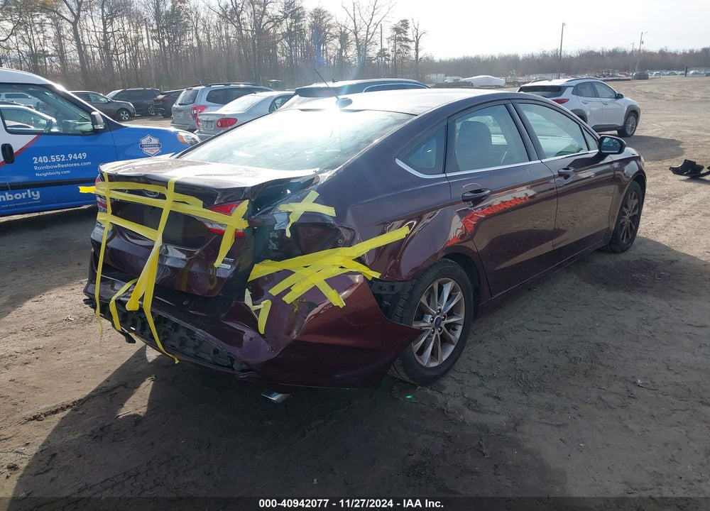 2017 FORD FUSION VIN: 3FA6P0HD8HR137038