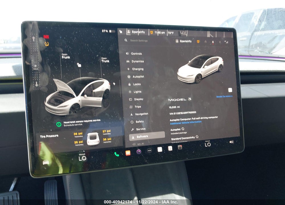 2024 TESLA MODEL 3 REAR-WHEEL DRIVE VIN: 5YJ3E1EA9RF765650