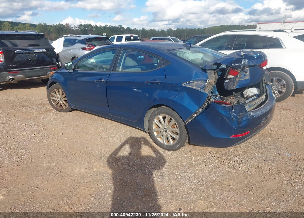 2015 HYUNDAI ELANTRA SE VIN: KMHDH4AE6FU431127