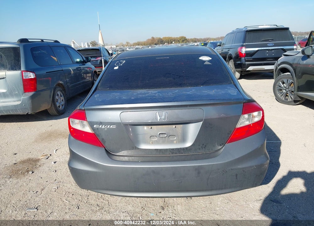 2012 HONDA CIVIC LX VIN: 2HGFB2F5XCH595539