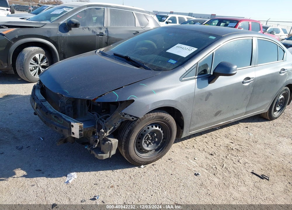2012 HONDA CIVIC LX VIN: 2HGFB2F5XCH595539