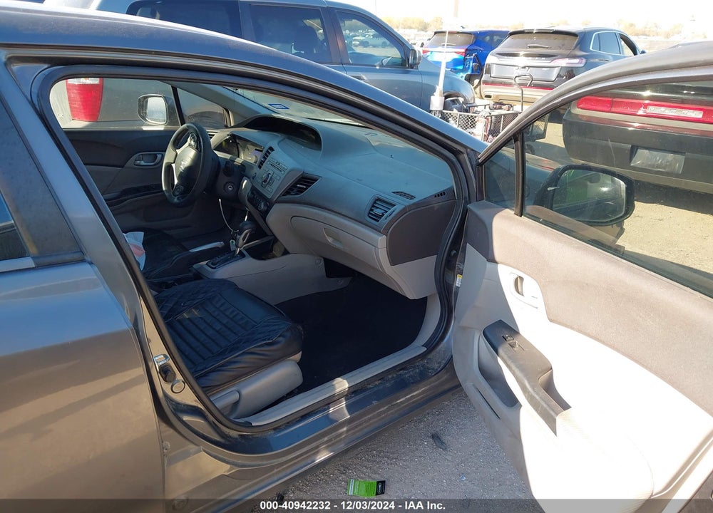 2012 HONDA CIVIC LX VIN: 2HGFB2F5XCH595539