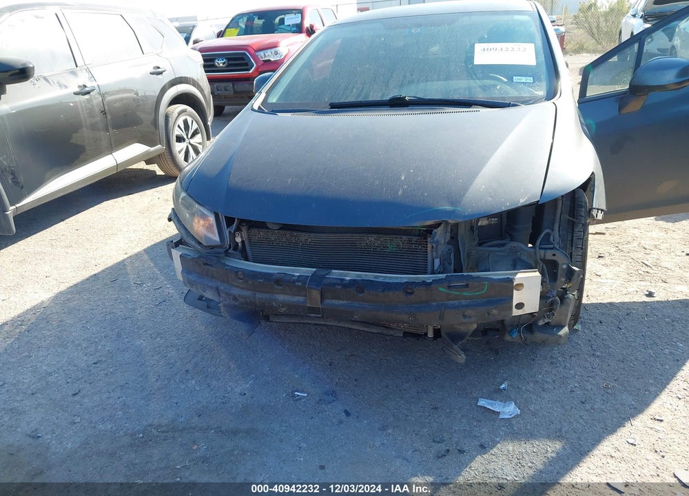 2012 HONDA CIVIC LX VIN: 2HGFB2F5XCH595539