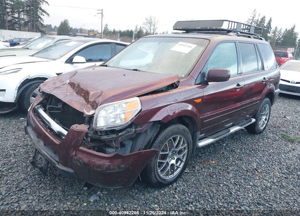 2008 HONDA PILOT EX-L VIN: 5FNYF18548B000765