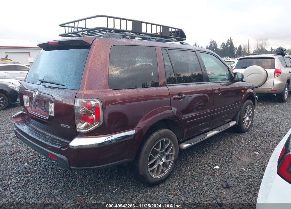 2008 HONDA PILOT EX-L VIN: 5FNYF18548B000765