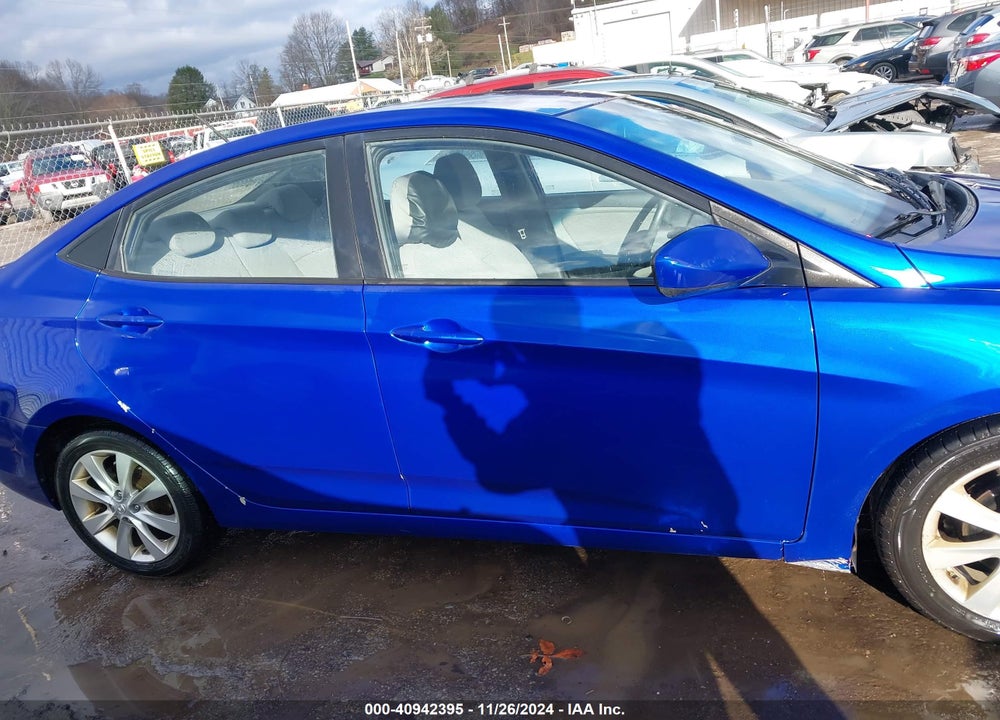 2013 HYUNDAI ACCENT GLS VIN: KMHCU4AE5DU418552