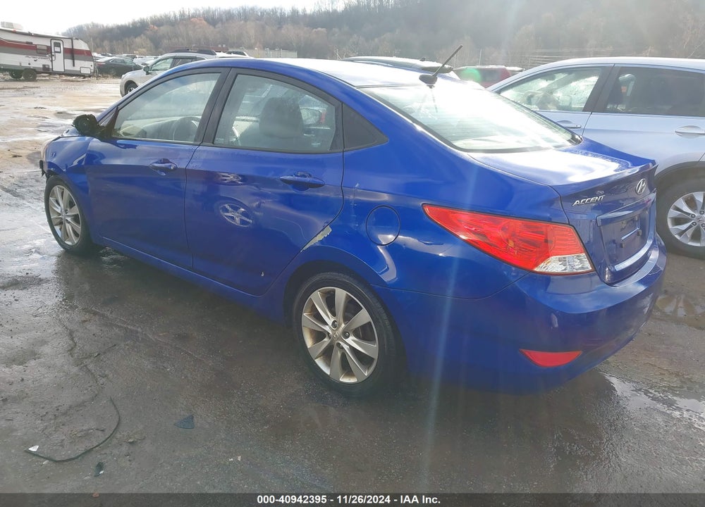 2013 HYUNDAI ACCENT GLS VIN: KMHCU4AE5DU418552