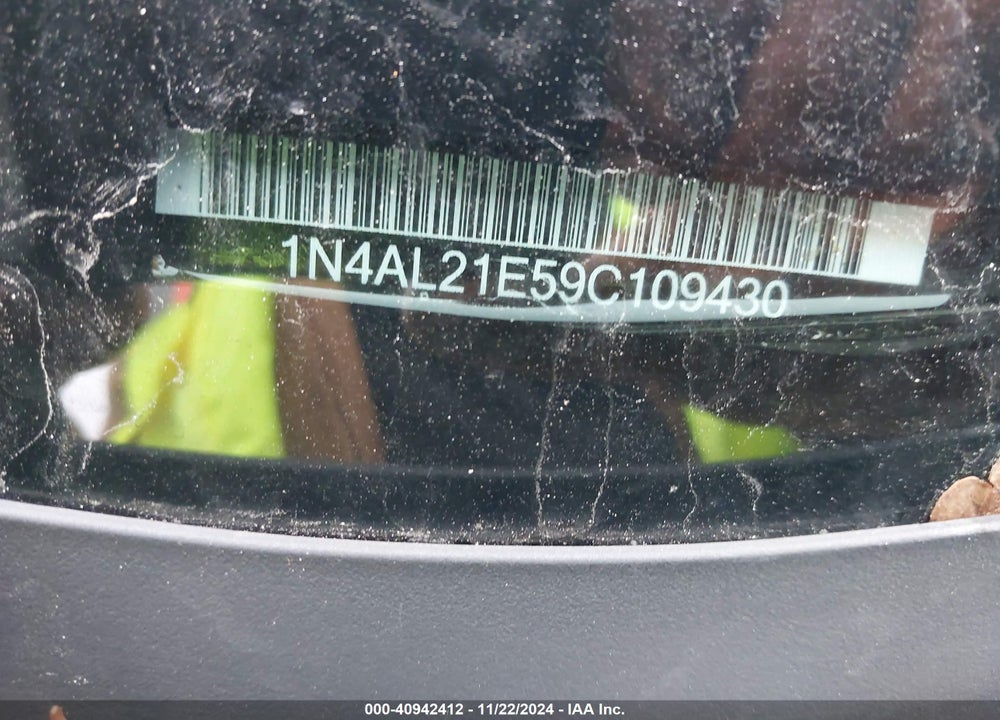 2009 NISSAN ALTIMA 2.5 S VIN: 1N4AL21E59C109430