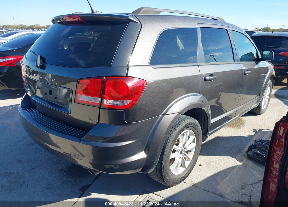 2016 DODGE JOURNEY SXT VIN: 3C4PDCBG8GT206629
