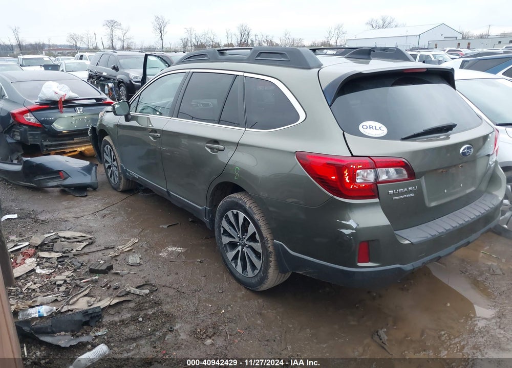 2016 SUBARU OUTBACK 3.6R LIMITED VIN: 4S4BSEJC5G3331590