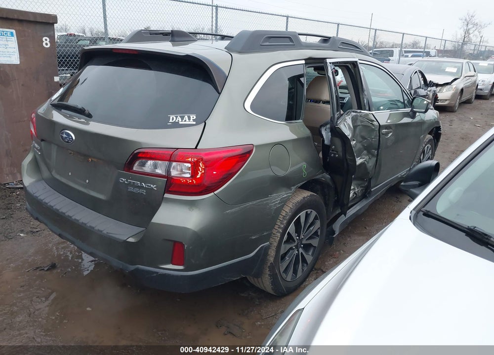 2016 SUBARU OUTBACK 3.6R LIMITED VIN: 4S4BSEJC5G3331590