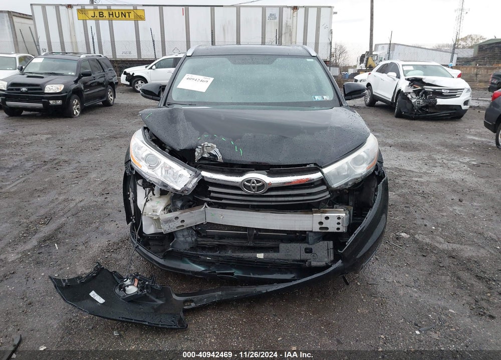 2015 TOYOTA HIGHLANDER XLE V6 VIN: 5TDJKRFH0FS107023