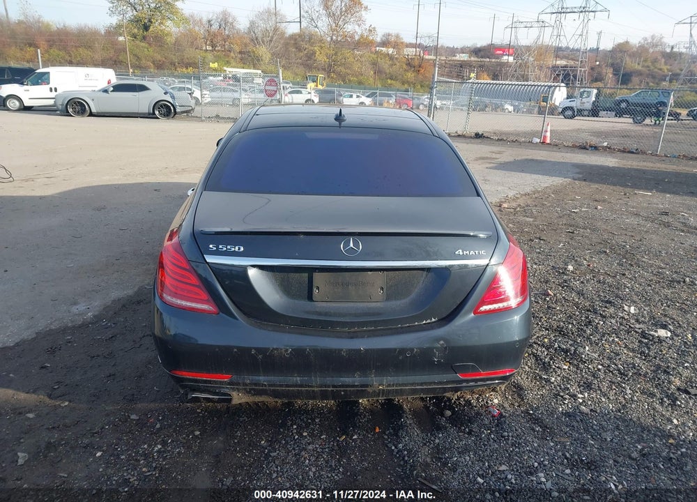 2017 MERCEDES-BENZ S 550 4MATIC VIN: WDDUG8FB2HA322297