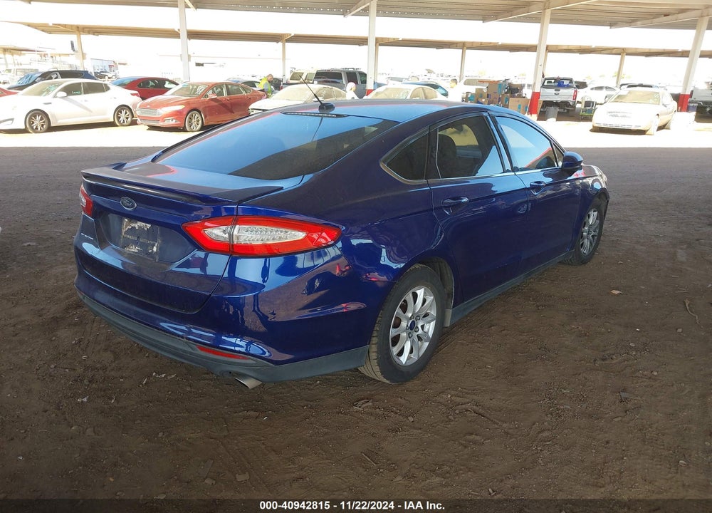2016 FORD FUSION S VIN: 3FA6P0G75GR259821