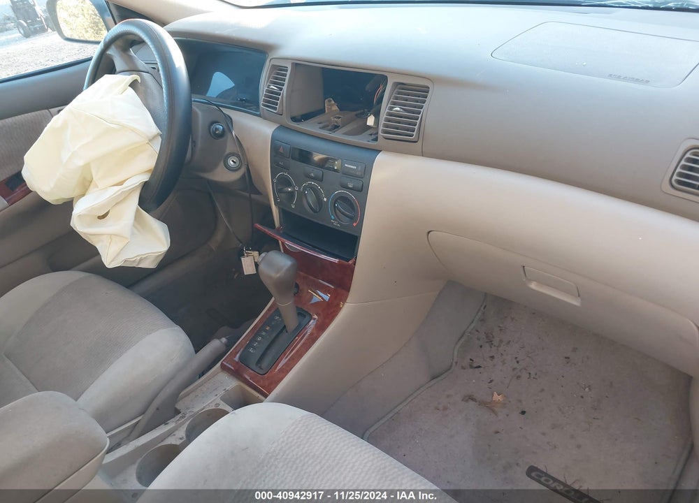 2008 TOYOTA COROLLA LE VIN: 2T1BR32E78C859323