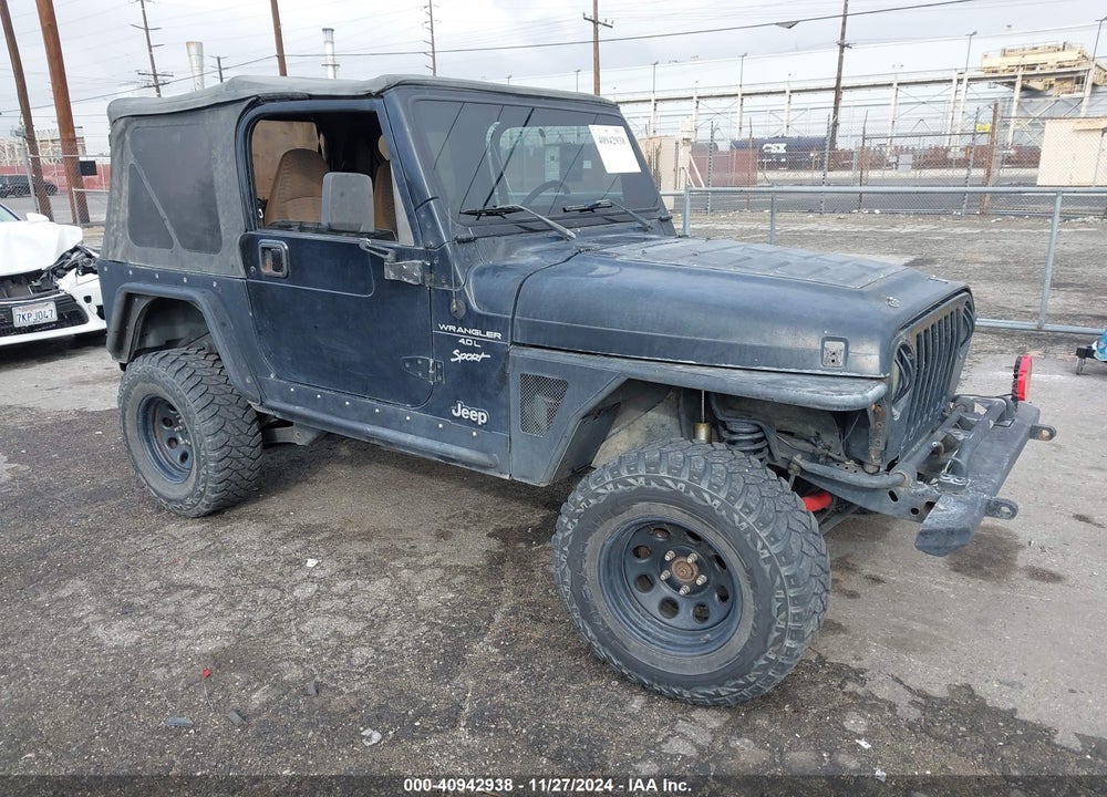 2000 JEEP WRANGLER SPORT VIN: 1J4FA49S8YP731579