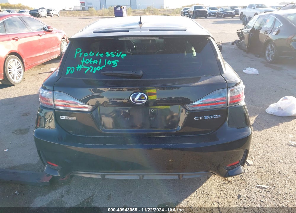 2016 LEXUS CT 200H VIN: JTHKD5BH9G2262738