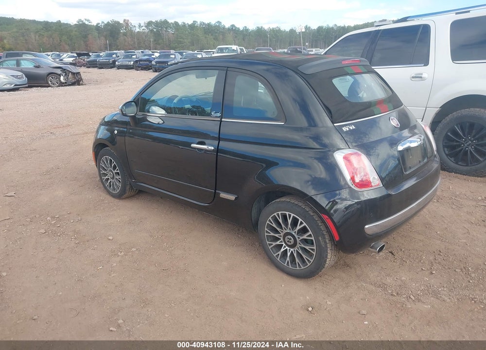 2012 FIAT 500C LOUNGE VIN: 3C3CFFER3CT265710